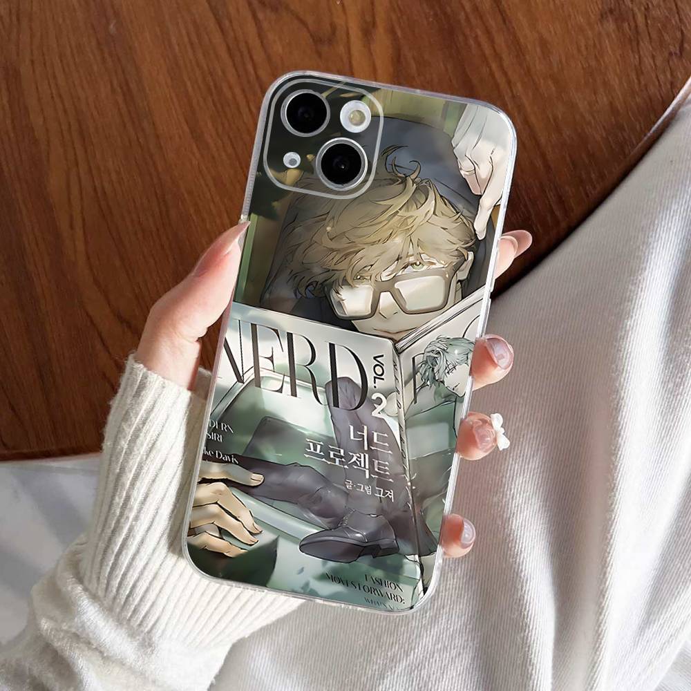 Nerd Project bl Anime For iPhone 11 12 13 14 15 16 17 Pro Max Plus 13 Mini Silicone Soft Transparent Back