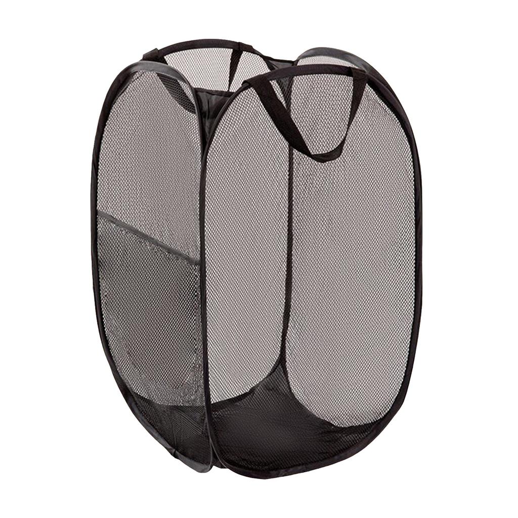 Mesh Up Laundry Hamper Clothes Collapsible Hamper For Laundry Foldable Hamper For Travel Light Bulb Storage Organizer Containers