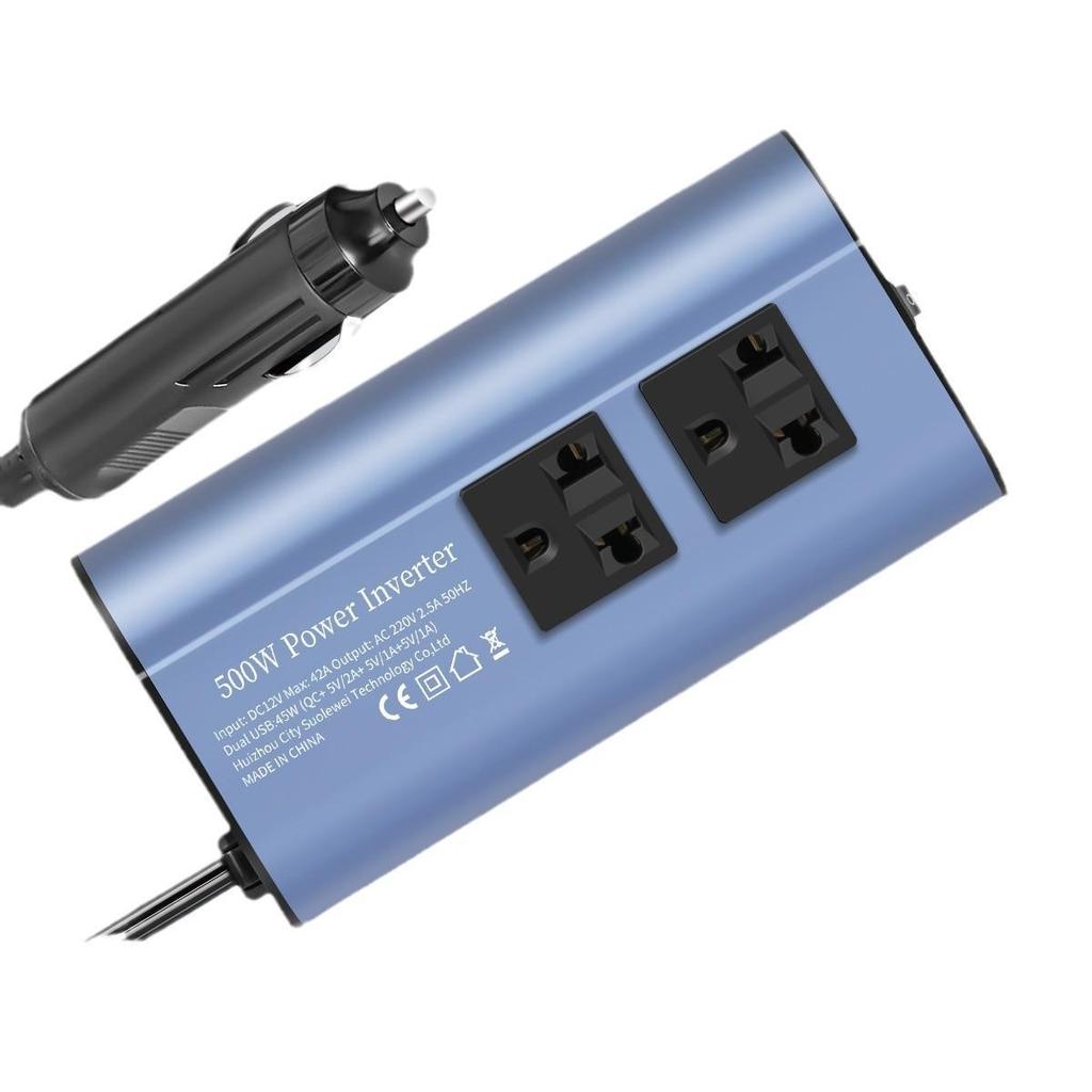 European Standard 300/500W Modified Sine Wave Car Power Inverter 12V to 220V