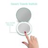 Compact Rechargeable Lighted Makeup Mirror ,1x And 10x Magnifying