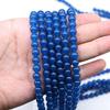 Blue Agate Loose Beads for DIY Bracelets and Necklaces