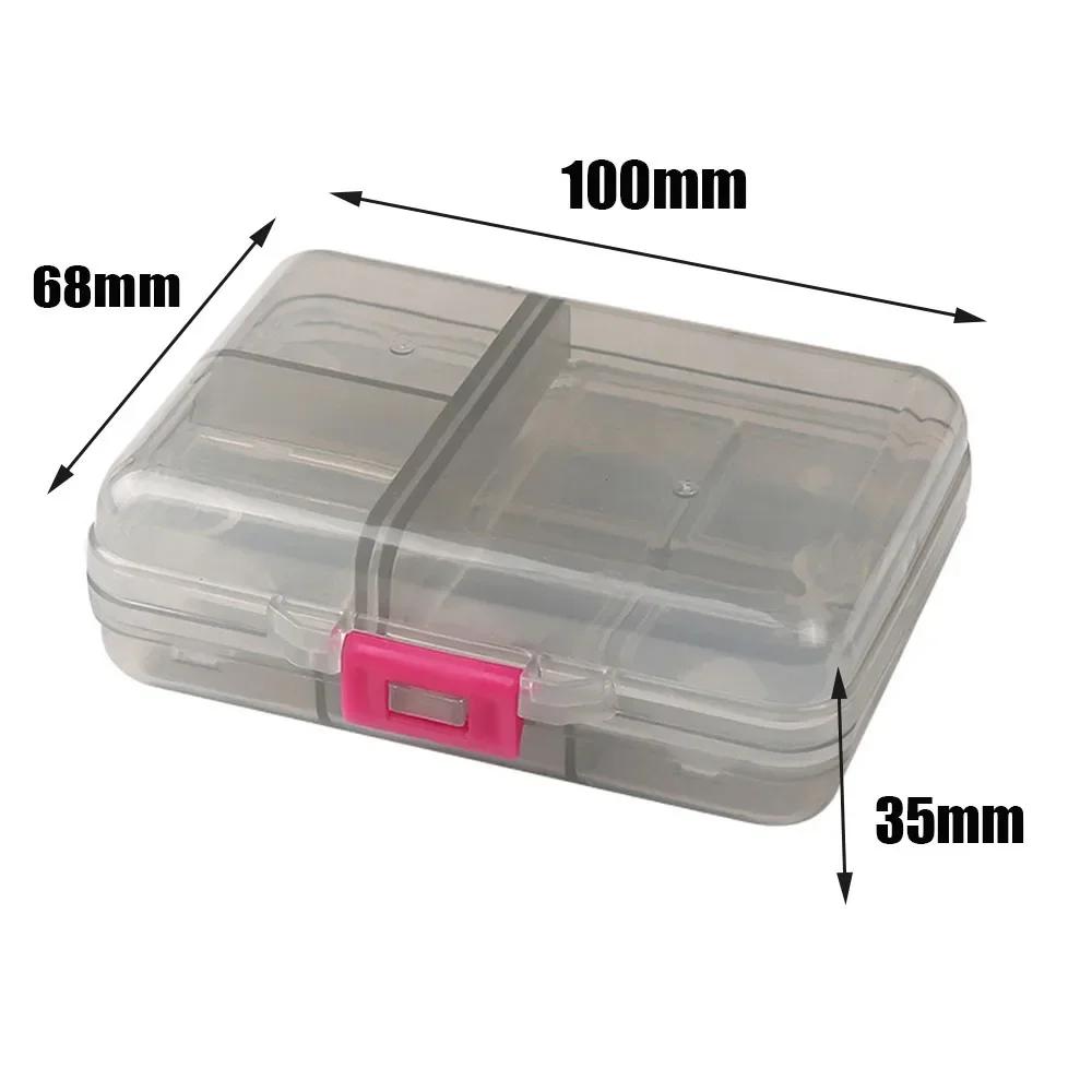 

New 9 Grids Small Pill Cases Organizer Box Weekly Travel Pill Organizer Portable Pocket Pill Case Holder Plastic Container Box серый