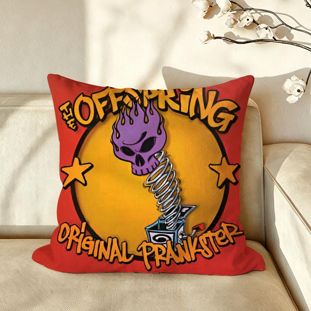 Band TTheOOffspring Cushion Cover Pillow Case Antidustmite Pillowcase Silky Short Plush Sofa Cushion Cover hot