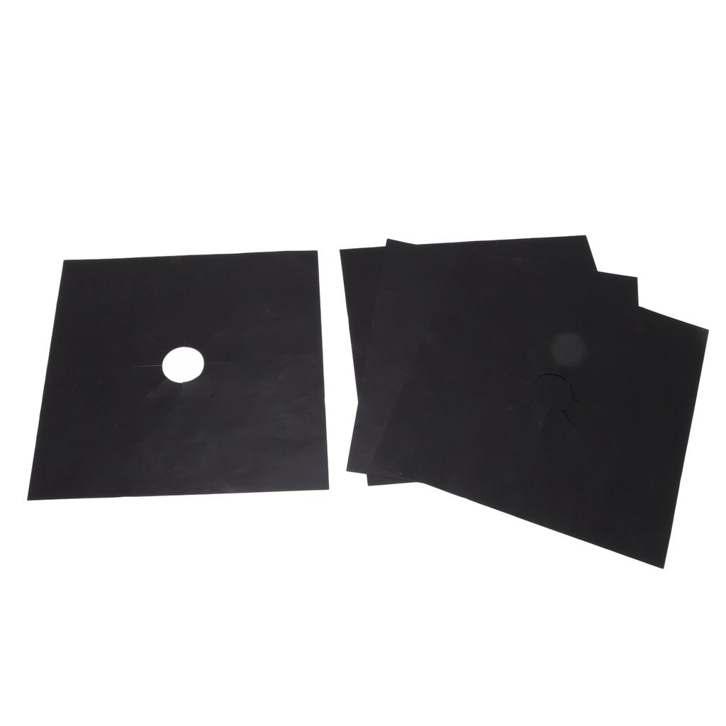 4Pcs Stove Burner Cover PTFE Coating Non Stick Gas Range Stove Top Protector Pad for Kitchen
