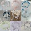 Bow Zircon Crystal Beaded Glass Bracelet New Chinese Retro Bracelet Fashion Versatile High Sense Jewelry Women