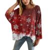 XY-LK01-Pullover hollow blouse 3D printed sweater spring and summer new