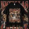 2025 Summer 90s Retro Nicholas Chavez Graphic Men's O-Neck Fashion High Quality T-shirt Man 100% Pure Cotton Printed T-shirt Y2k