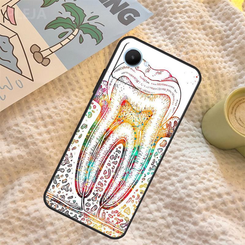 Dentist Tooth Pattern Case For Realme C55 C71 C67 C51 C75 C63 C61 C65 C53 C35 11 12 13 14 Pro Plus GT6 GT7 15 Pro