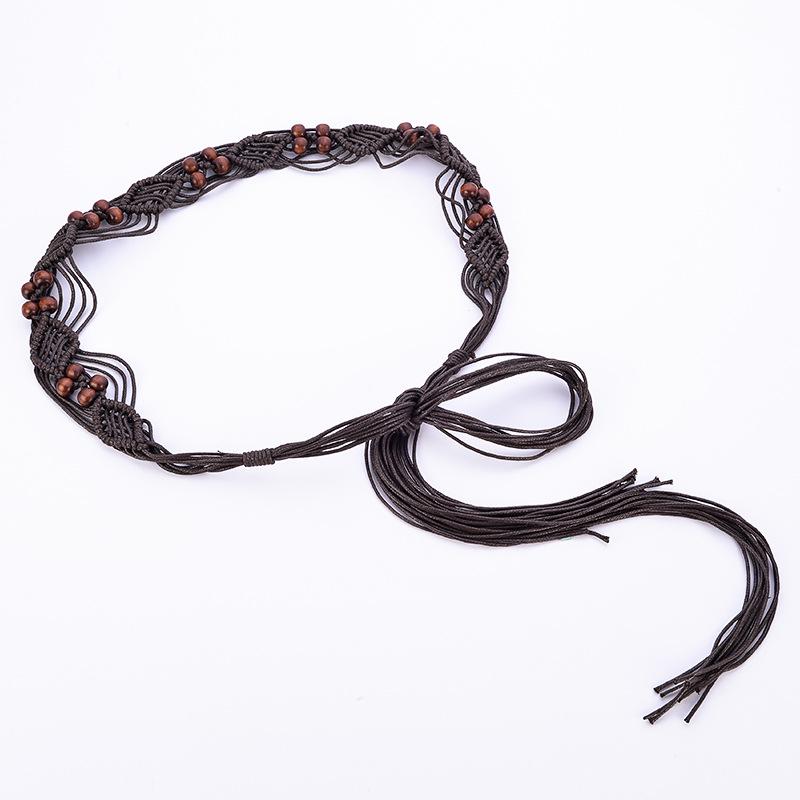 Ethnic Wax Rope Handmade Waistband Bohemian Waist Chain Belt Accessory