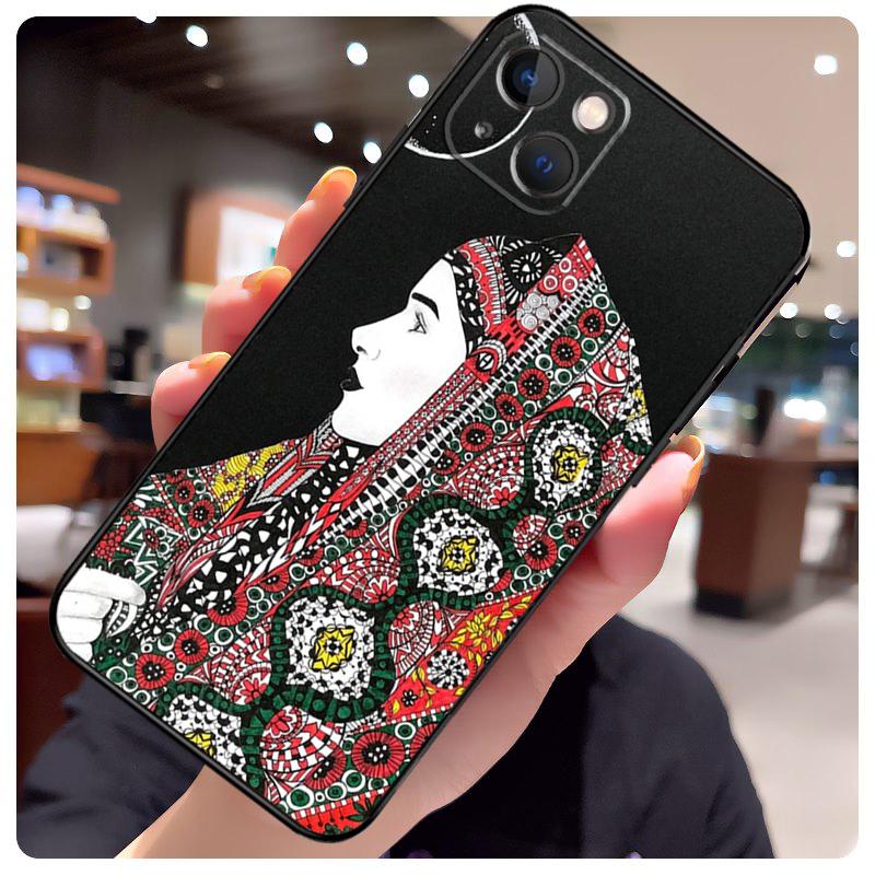 Muslim Islamic Arabic Hijab Girl Case For iPhone 17 Pro Max 15 14 13 11 12 16 Pro Max mini 15 16 Plus 16e 17 Air Phone Cover