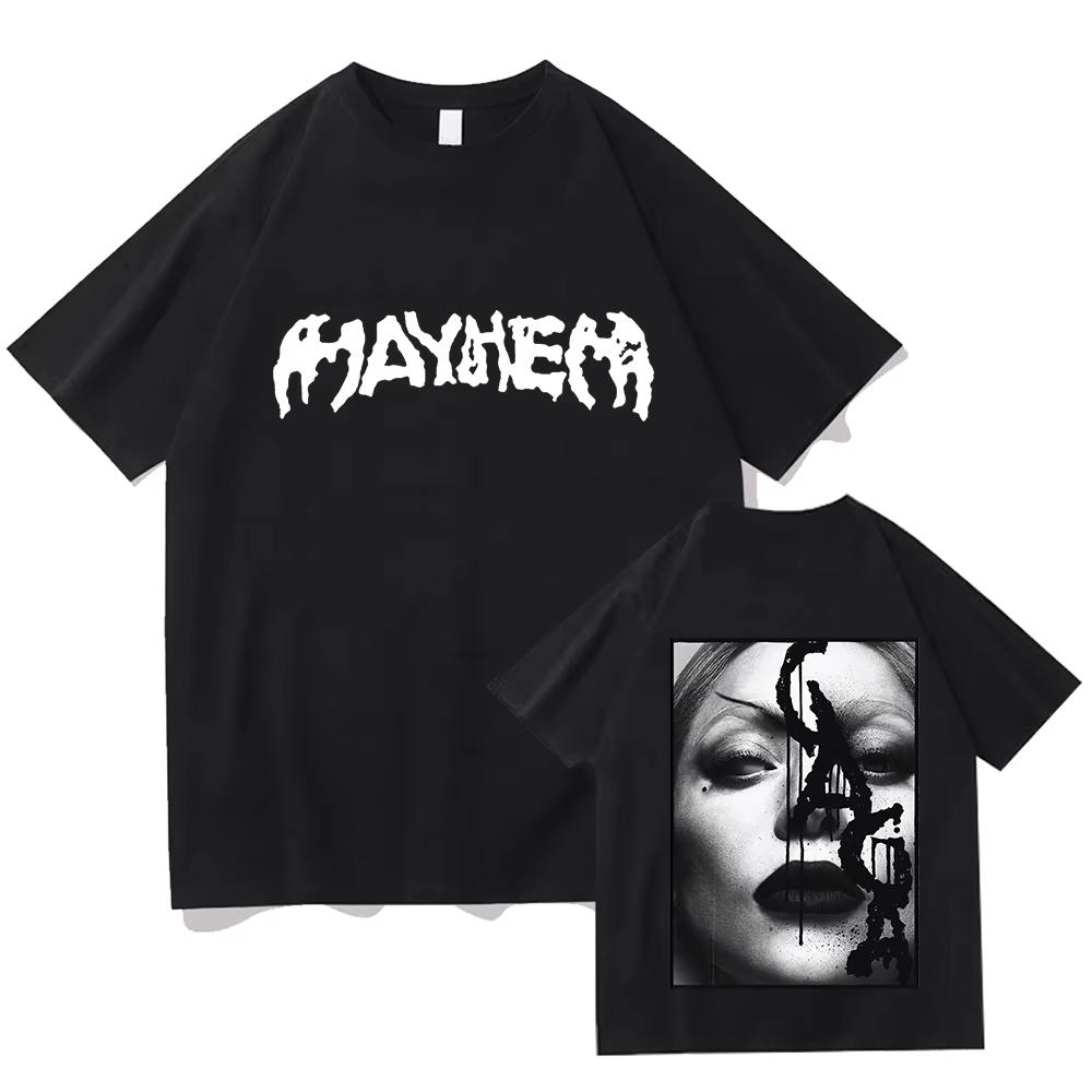 

Футболка MAYHEM Ball Tour 2026 Леди Гага Певица Графические Футболки Модная Летняя Футболка С Коротким Рукавом Хлопок Женские Футболки - Я... S разноцветный
