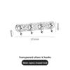 Plastic Adhesive Hooks Set With Strong Hold For Bathroom Kitchen And Home Organization