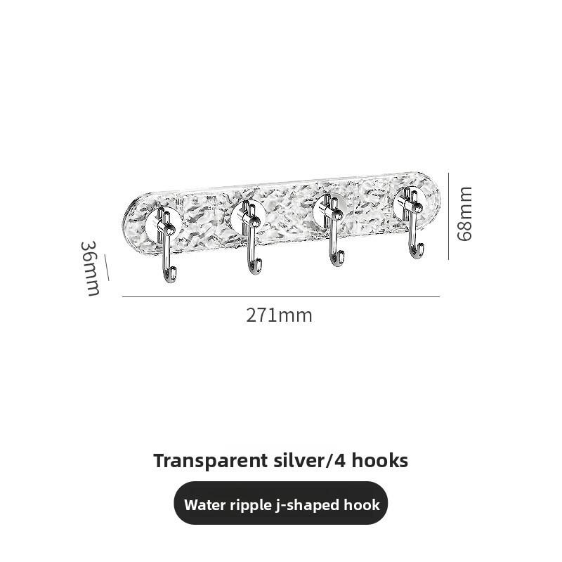 Plastic Adhesive Hooks Set With Strong Hold For Bathroom Kitchen And Home Organization