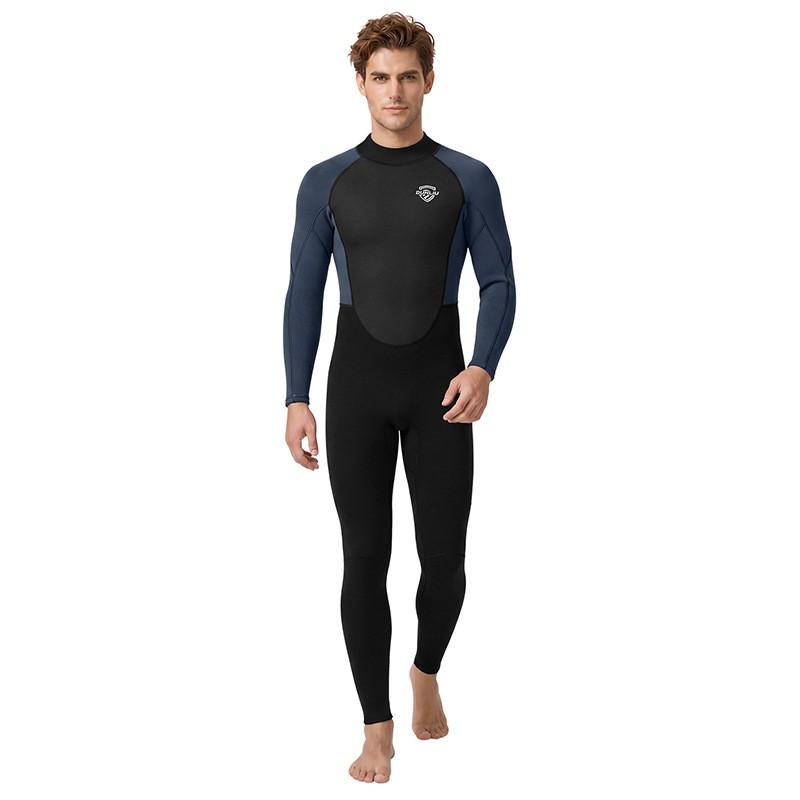 Mens 3mm Fullsuit Wetsuit Diving Snorkeling Surfing Winter Swimming Thermal Neoprene Dive Suit