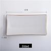 Gold-Rimmed Ceramic Rectangular Towel Dish