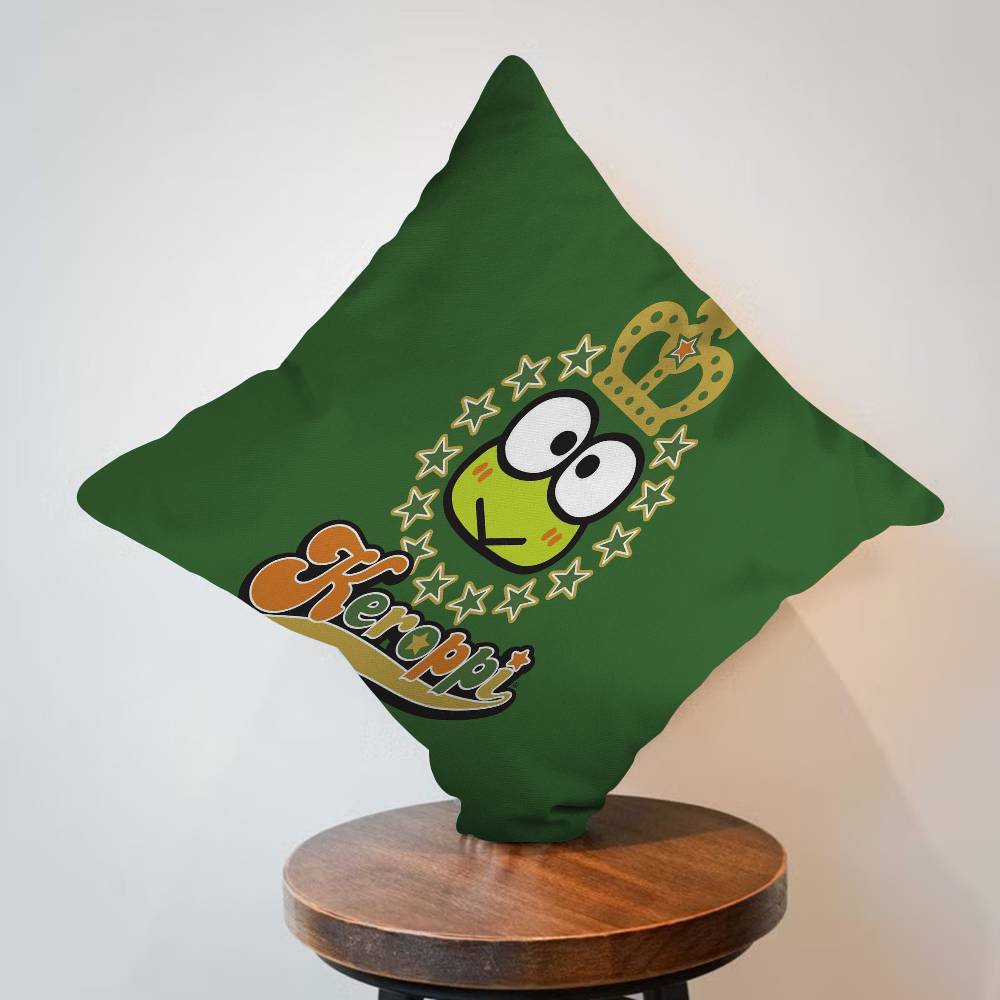K-keroppi Cushion Cover Car Throw Pillow Case For Sofa Car Christmas Gift 40x40cm 45x45cm
