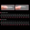 Sandwich Dual Nail Forms 240Pcs 14Size Quick Extensions-Dual Forms T-Shaped Ellipse Manicure Forms Top Mold Bottom Mold 3D