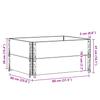 Pallet Top Frame Set 2 Pcs Brown 80 X 60 Cm Solid Pine Wood