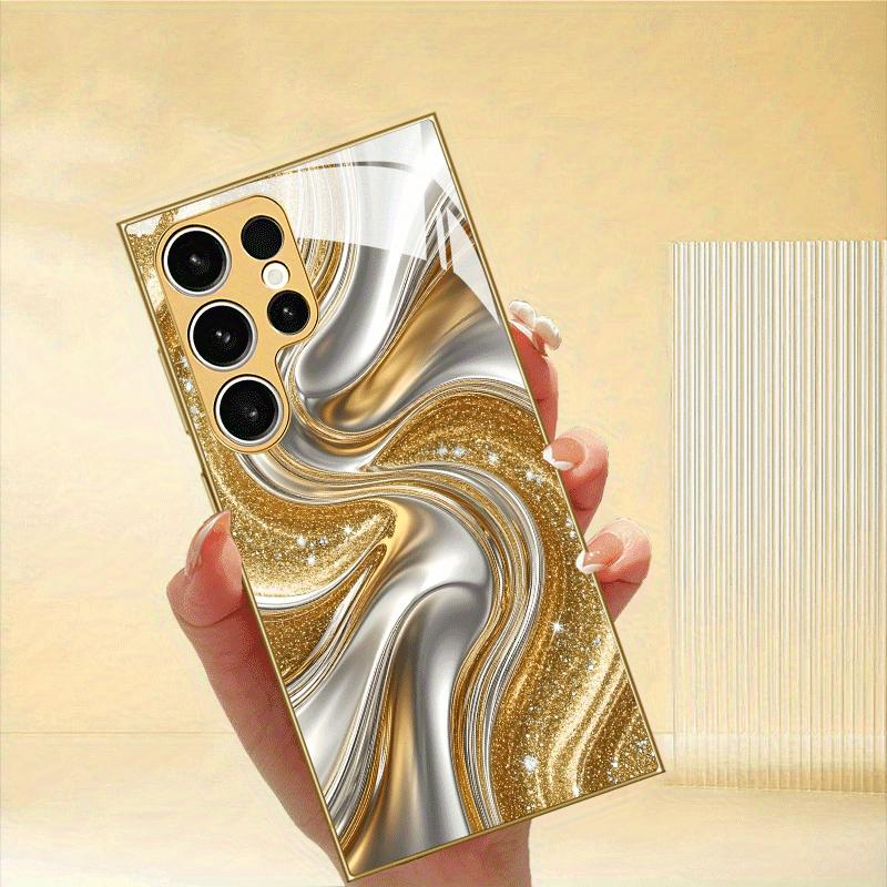 High-end PhoneCase Electroplated Glass TPU PhoneCase for Samsung Galaxy S26 S25 S24 S23 S22 S21 FE Ultra Plus Dropresistant
