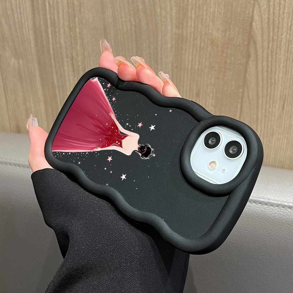 Fashion Soft Phone Cover for Samsung Galaxy A52 A73 A12 S24 Ultra 5G S23 S22 S21 S20 FE Wave Edge Shockproof Protective Rubber Case