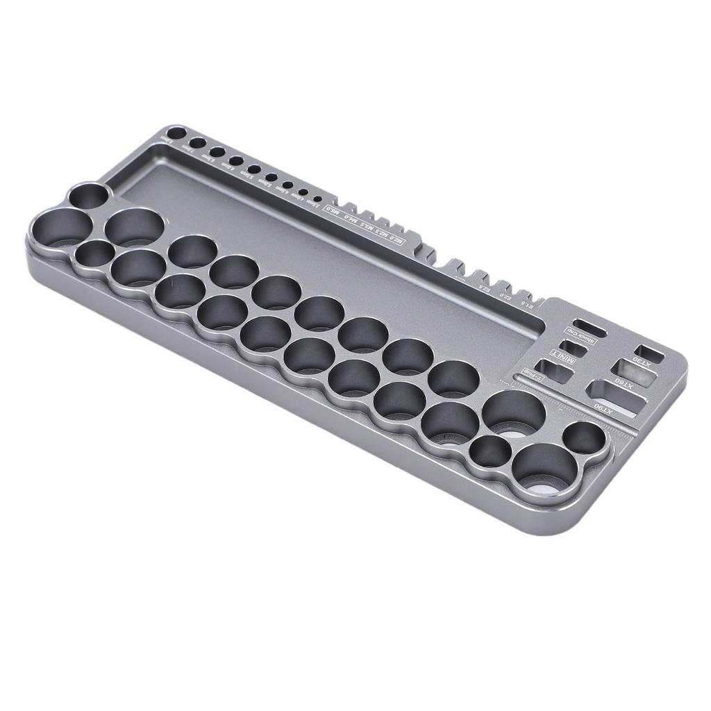 RC Tools Storage Rack Aluminum Alloy RC Screwdriver Scissors Tools Kit with Fixing Holes