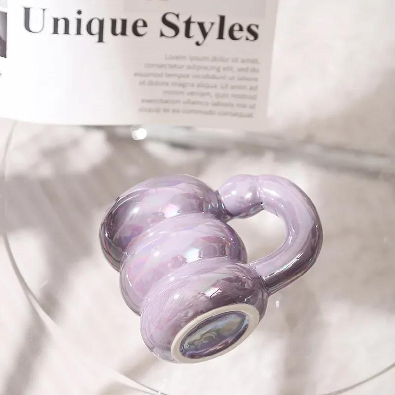 420ml Keramický baculatý hrnek Kreativní severský hrnek na kávu Roztomilý kancelářský odpolední čaj Mraky Hrnky Kuchyňské náčiní na pití Domácí doplňky Hrnek