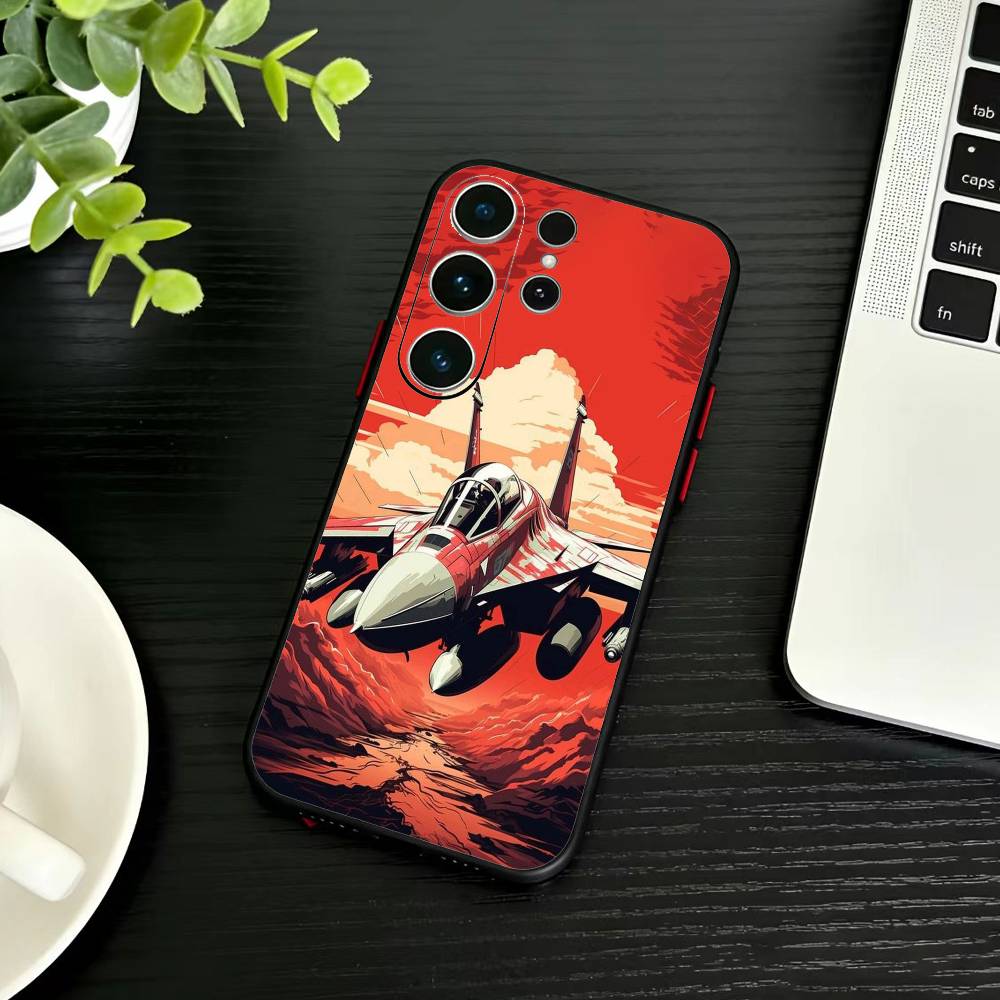 

Airplane Route Travel Matte Hard Phone Case For Samsung S26,S25,S24,S23,S22,S21,S20,S30,Ultra,Plus,Fe,Note,5G Black Cover Samsung S20fe