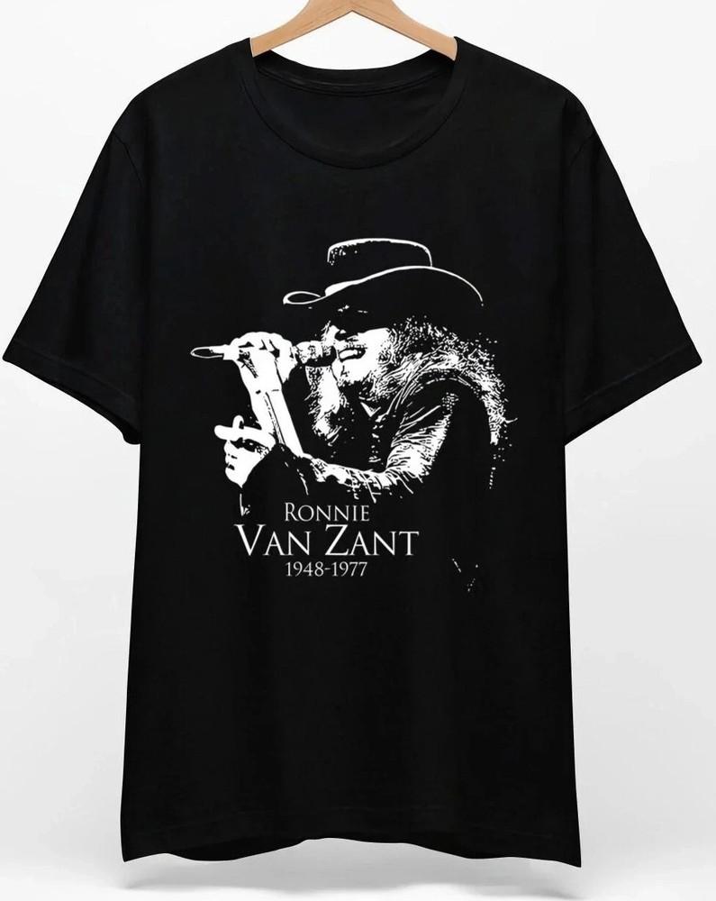 Vintage Ronnie Van Zant Memorial T-Shirt Tops Tees Men's Women's – Southern Rock Icon 1948-1977, S-4XL