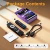 HS89 T15 Android 14 Mini HD TV Stick with Remote Control, RK3539 Cortex-A55 Quad-Core