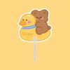 4Pcs Small Hand Fans Portable Summer Handheld Fan Cute Animal Manual Fan for Travel Commuting Outdoor Walking Fun Photo Prop
