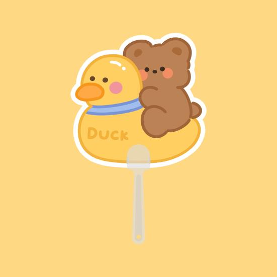 4Pcs Small Hand Fans Portable Summer Handheld Fan Cute Animal Manual Fan for Travel Commuting Outdoor Walking Fun Photo Prop