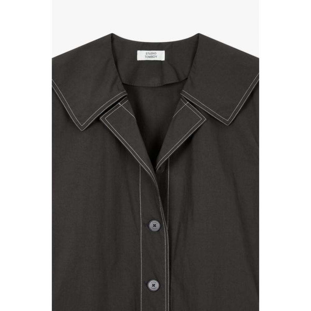 STUDIO TOMBOY Sailor Collar Cotton Dress Model  9175241981ar