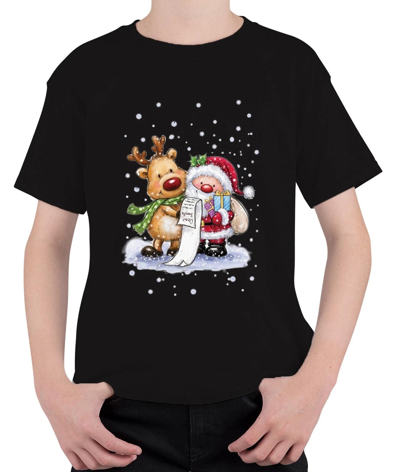 Santa Klaus Rudolf Rentier Schnee - Weihnachten Weihnachtsgeschenk Christmas Uni L