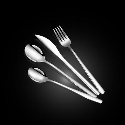 Stainless Steel Tableware Hotel Western Steak Dinner Knife and Fork Dessert Spoon