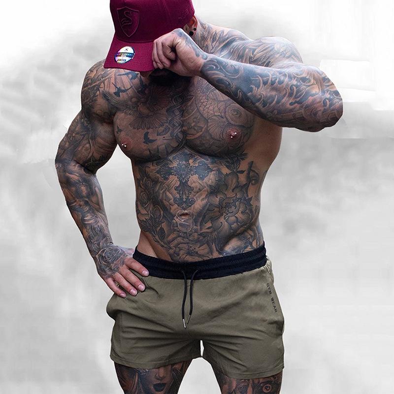 Pantalones Cortos Deportivos Elásticos Transpirables para Hombre para Correr Maratones y Entrenamiento de Sentadillas