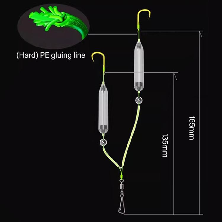 30pcs Professional Floating Carps Fishing Hair Rigs Hook Buoyance Carps Hook Float Tube For Underwater Hook Positioning