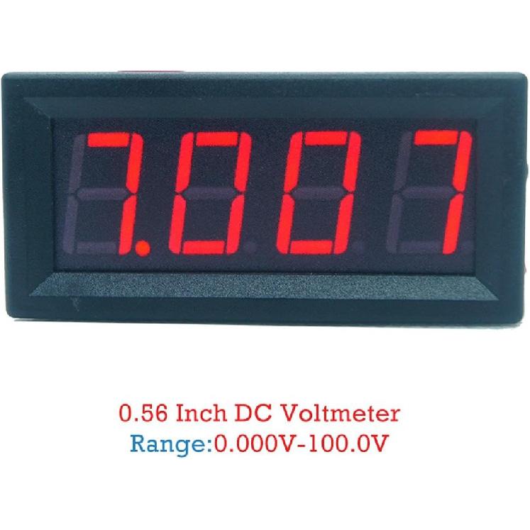 0.56 Inch 4-Digit Voltmeter 100V for 13 12 // Pixel 6/5/4 Pixel 6/5/4