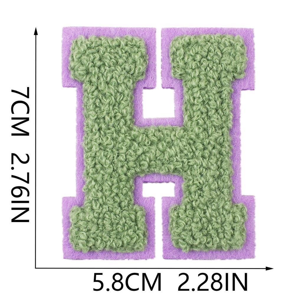Mixed Color 7Cm Towel Embroidery English Letters Cloth Sticker Clothing Accessories Letter Sticker Computer Embroidery Chapter Boy Ironing Letters
