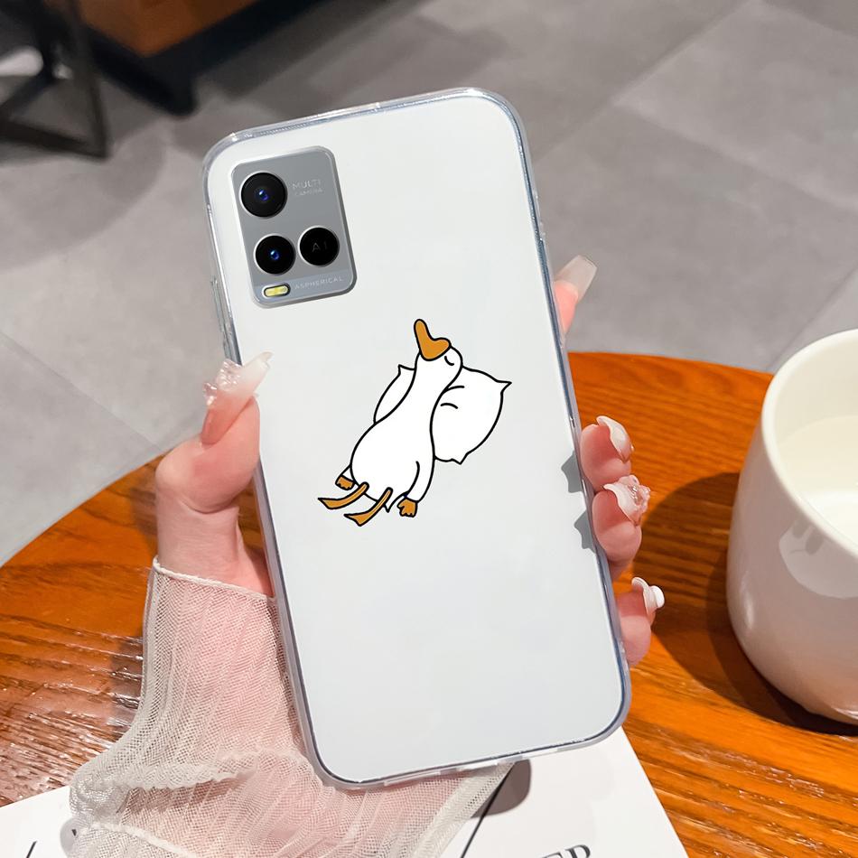 For Vivo Y21 Y21S Y21T Y21A Y21E Y21G Phone Case Painted Flowers Soft Clear TPU Silicone Funda For Vivo Y 21 Lightweight Bumper