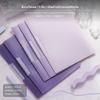 2Piece lettersize Rotating document Folder, Transparent PP, Student Organizer 5pcs Gradient Blue