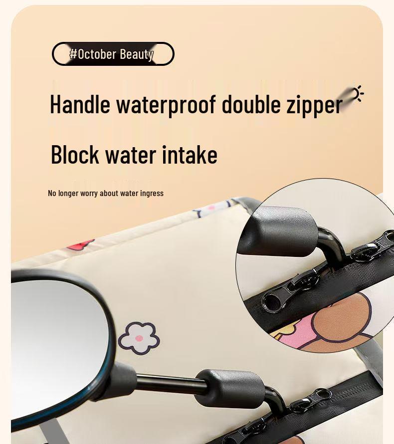 Ganzjahres-Doppelseitige Wasserdichte Windschutzscheibe für Elektrofahrräder