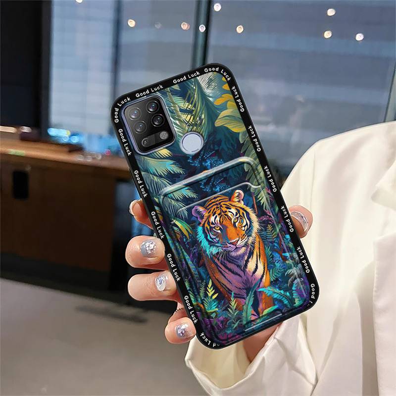 Graffiti Full Wrap Phone Case For Tecno Pova/LD7 Protective Card Slot Cover Dirt-resistant Soft Case Durable Card Bag
