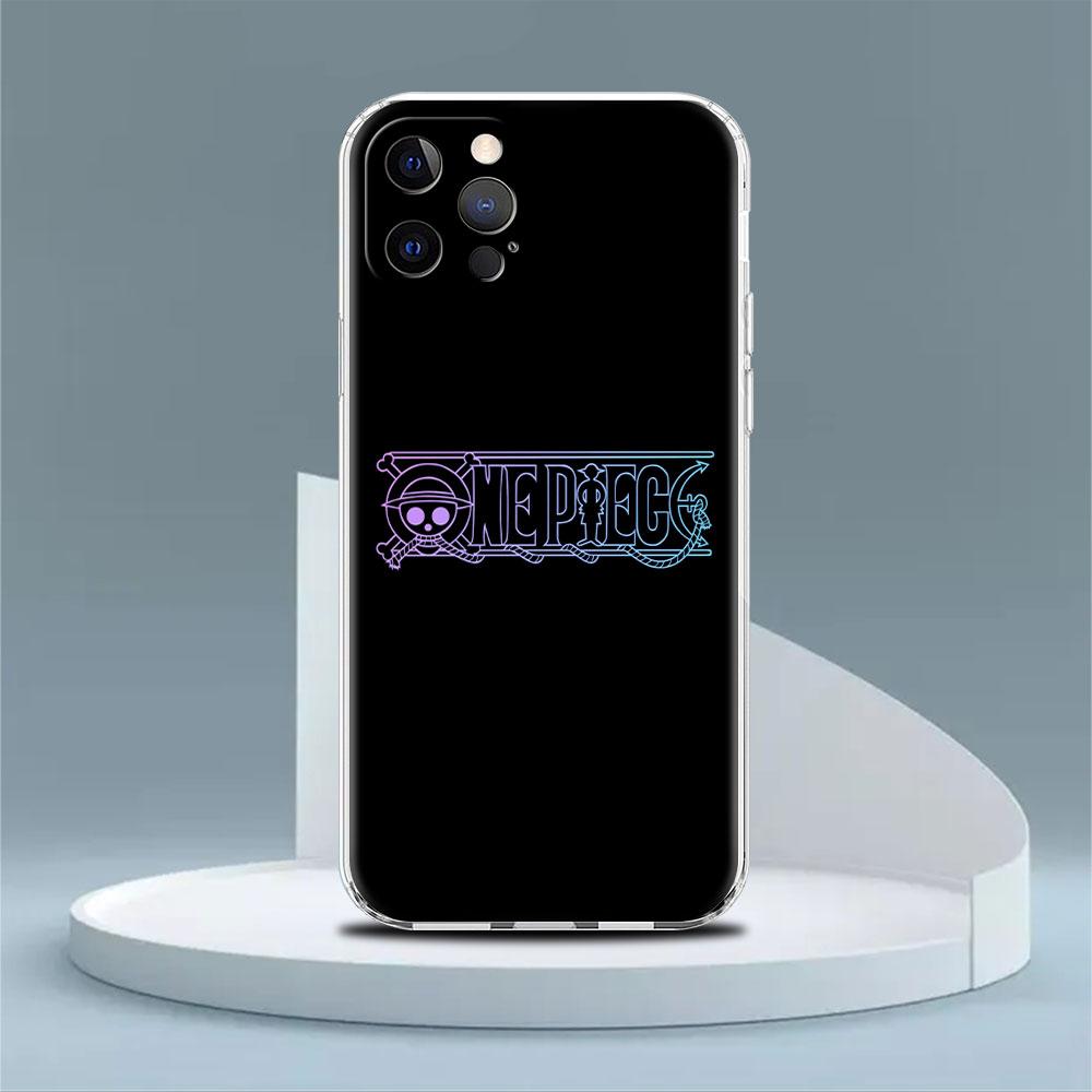 Clear Case For Apple iPhone 13 Pro 11 14 12  7 8 Plus SE 2022 XR X XS Max 6 6S Silicone Phone Cover Anime One- Piece