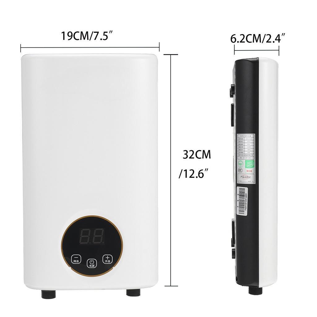 6000W 220V IPX4 Waterproof Home Intelligent Constant Temperature and Rapid Heating Small Shower Bath Machine Instant Electric Water Heater