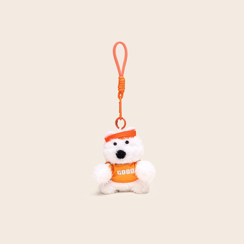 Sports Puppy Style Plush Toy Cartoon Animal Doll Keychain Pendant Backpack