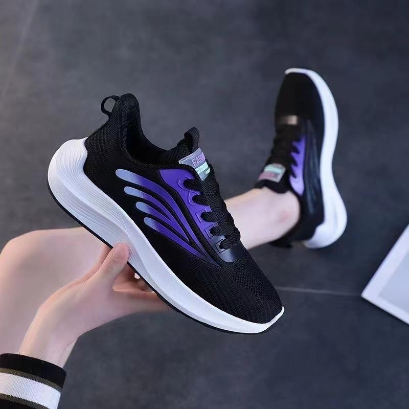 Women's Shoes Sneakers Summer Women's Fashion Trend Casual Shoes Flying Woven Surface Breathable Women's Lightweight Sneakers