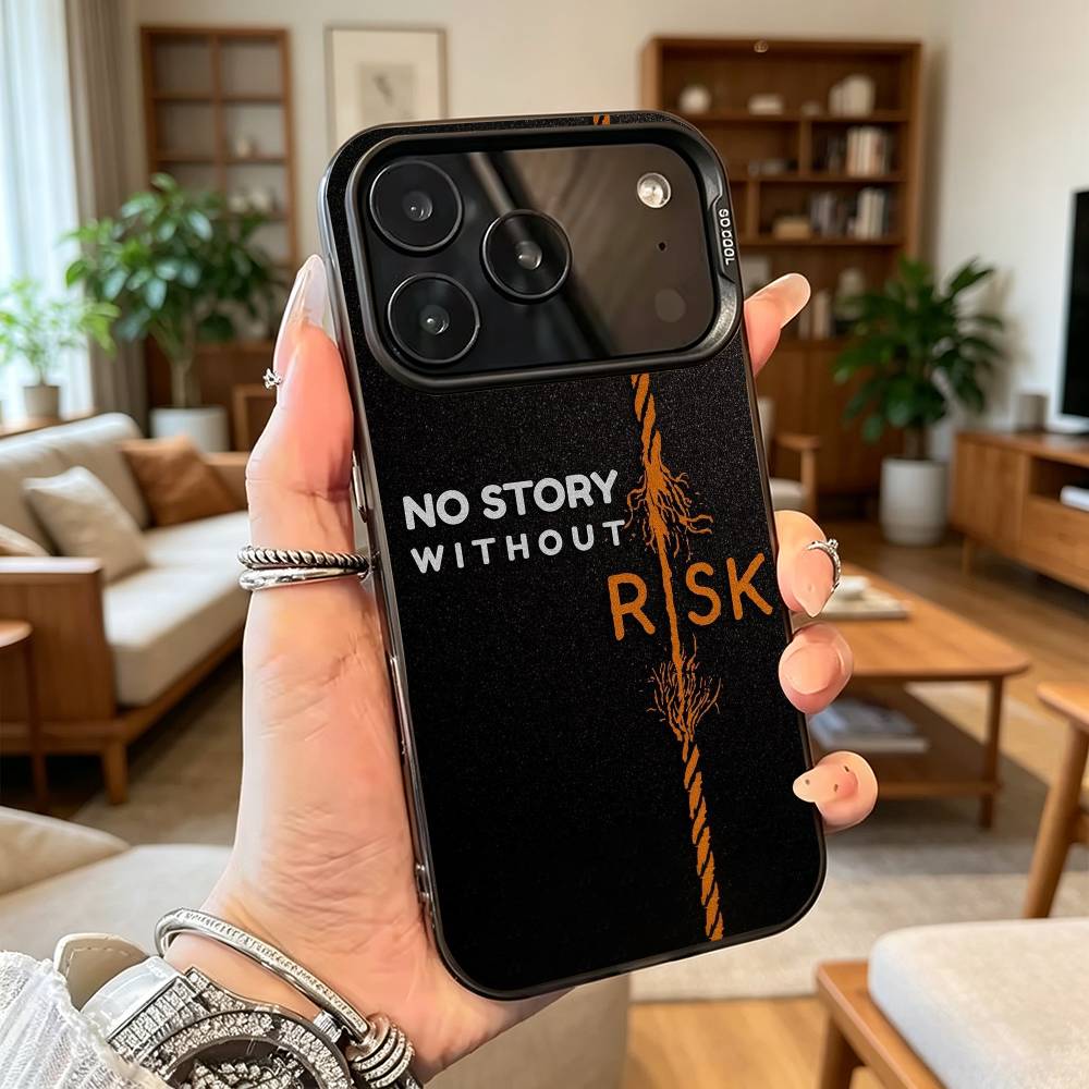 Günlük Alım Satımcı RİSK ZENGİNİ iPhone 17,16,15,14,13,12,11 Plus,Pro Max,XS İçin Telefon Kılıfı, Renkli Gümüş Siyah Kapak