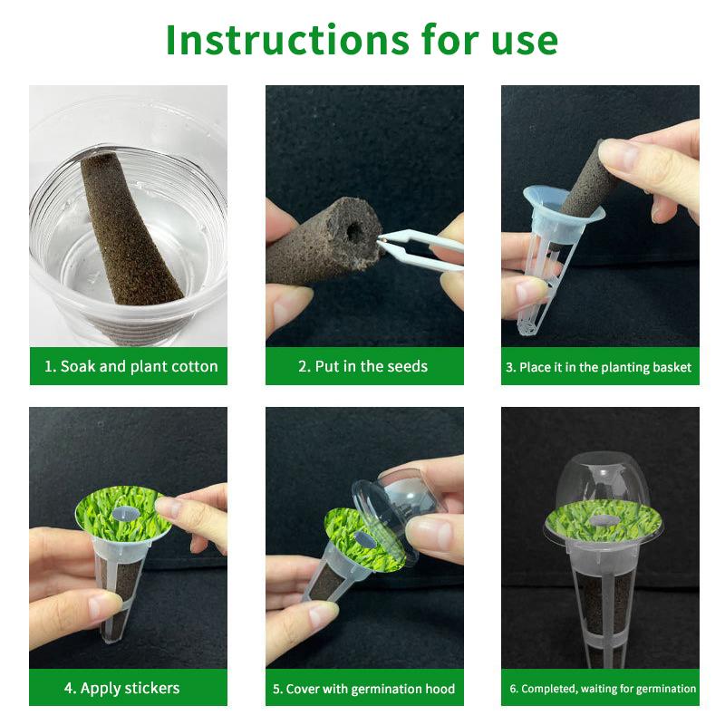 67-teiliges Samenbehälter-Set für Aerogarden Hydroponik-Zubehör für Systeme, kompatibel mit Hydroponik-Bedarf aller Marken