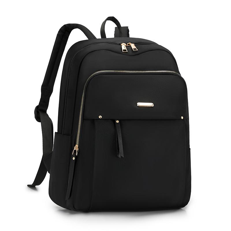 Mochila de Nylon Repelente à Água de Grande Capacidade Mochila Multifuncional Feminina