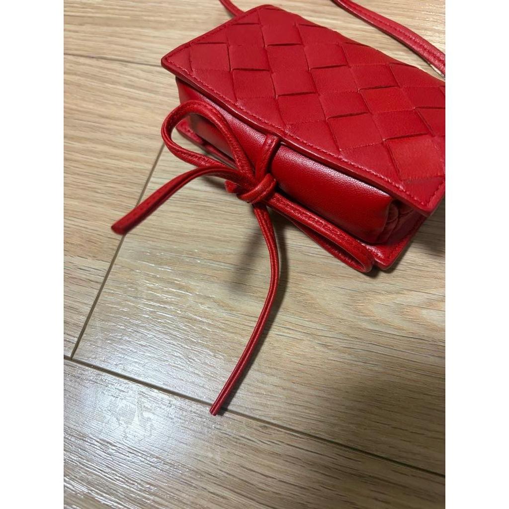 Used Lowest Price BOTTEGA VENETA Red Shoulder Bag